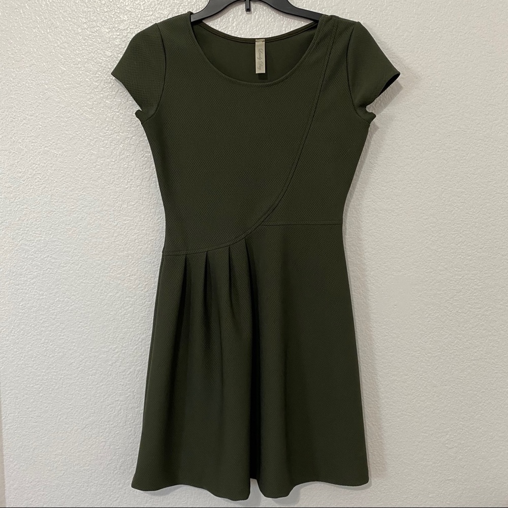 Lovely Day Olive Green Dress